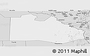 Silver Style Panoramic Map of Pibor Post