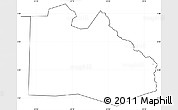 Blank Simple Map of Pibor Post, cropped outside