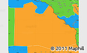 Political Simple Map of Pibor Post