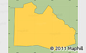 Savanna Style Simple Map of Pibor Post, cropped outside