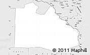 Silver Style Simple Map of Pibor Post