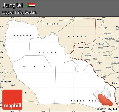 Classic Style Simple Map of Junglei