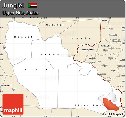 Classic Style Simple Map of Junglei