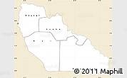 Classic Style Simple Map of Junglei, single color outside