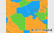 Political Simple Map of Junglei