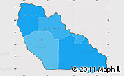 Political Shades Simple Map of Junglei, cropped outside