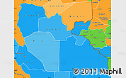 Political Shades Simple Map of Junglei