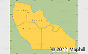 Savanna Style Simple Map of Junglei, single color outside
