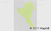 Physical 3D Map of Bentiu, lighten, desaturated