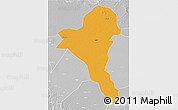 Political 3D Map of Bentiu, lighten, desaturated
