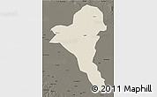 Shaded Relief 3D Map of Bentiu, darken