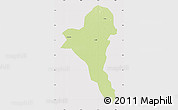 Physical Map of Bentiu, cropped outside