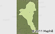 Physical Map of Bentiu, darken