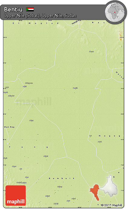 Physical Map of Bentiu