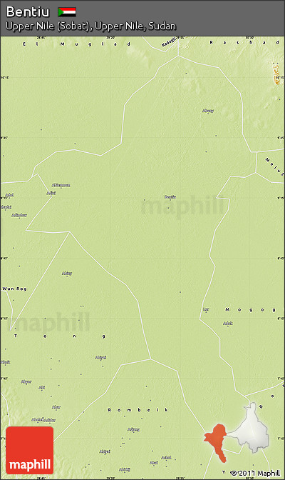 Physical Map of Bentiu