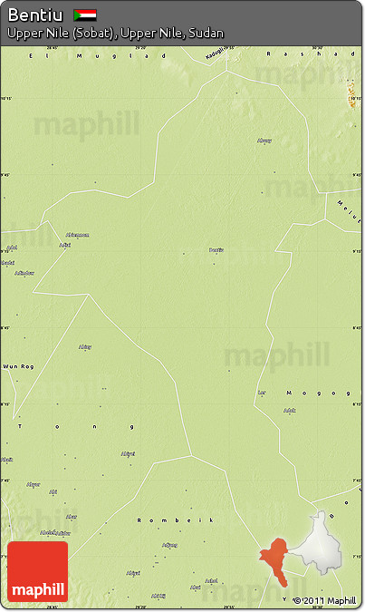 Physical Map of Bentiu