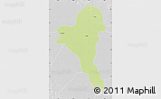 Physical Map of Bentiu, lighten, desaturated