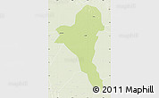 Physical Map of Bentiu, lighten