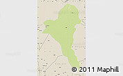 Physical Map of Bentiu, shaded relief outside