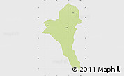 Physical Map of Bentiu, single color outside