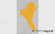 Political Map of Bentiu, lighten, desaturated