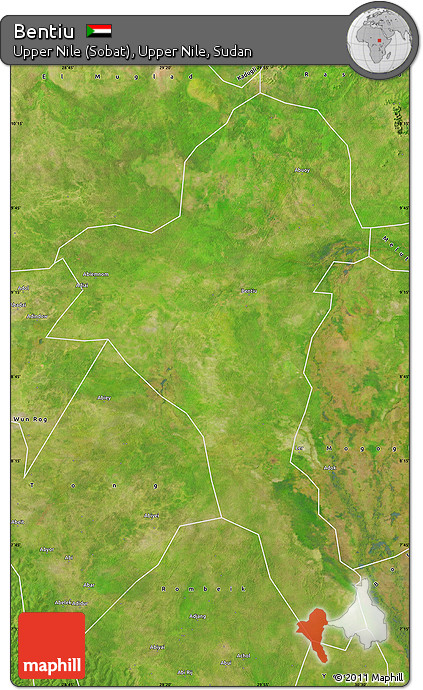 Satellite Map of Bentiu