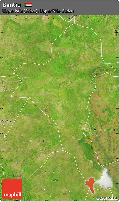 Satellite Map of Bentiu