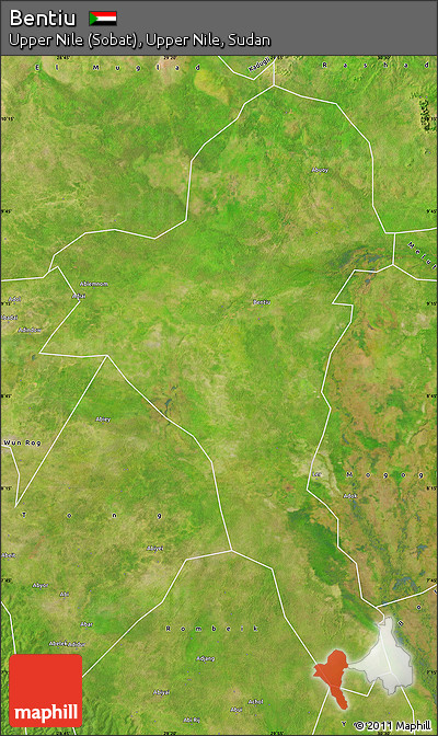 Satellite Map of Bentiu