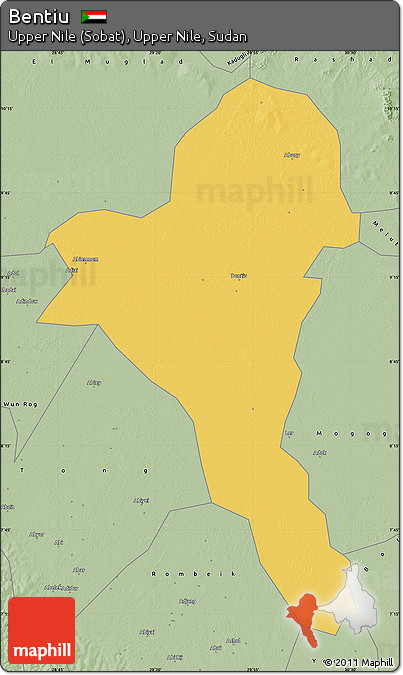 Savanna Style Map of Bentiu