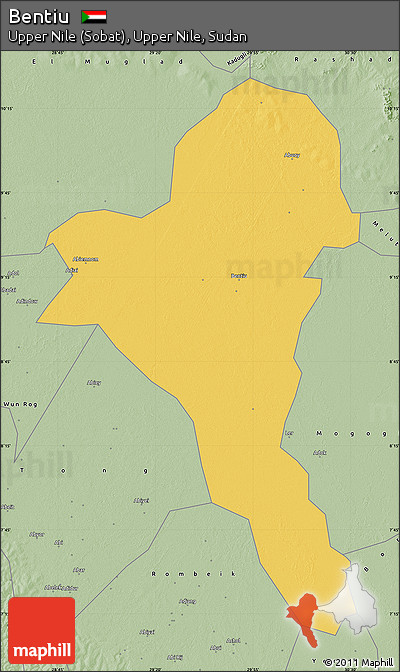 Savanna Style Map of Bentiu