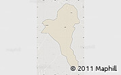 Shaded Relief Map of Bentiu, lighten, semi-desaturated
