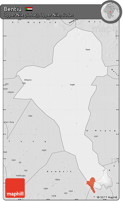 Silver Style Map of Bentiu