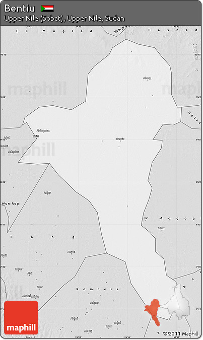 Silver Style Map of Bentiu