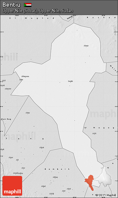 Silver Style Map of Bentiu