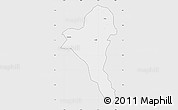 Silver Style Map of Bentiu, single color outside