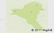 Physical Panoramic Map of Bentiu, lighten