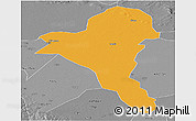 Political Panoramic Map of Bentiu, desaturated