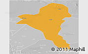 Political Panoramic Map of Bentiu, lighten, desaturated
