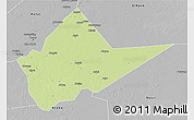 Physical 3D Map of Malakal, desaturated
