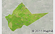 Satellite 3D Map of Malakal, lighten, semi-desaturated
