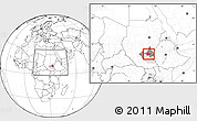 Blank Location Map of Malakal, highlighted parent region, highlighted grandparent region, within the entire country