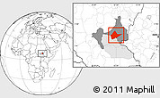 Blank Location Map of Malakal, highlighted parent region, highlighted grandparent region