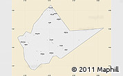 Classic Style Map of Malakal, single color outside