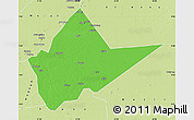 Political Map of Malakal, physical outside