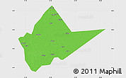 Political Map of Malakal, single color outside