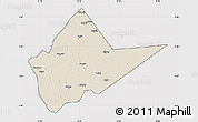 Shaded Relief Map of Malakal, cropped outside