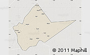 Shaded Relief Map of Malakal, lighten, semi-desaturated