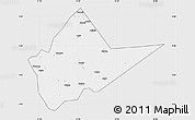 Silver Style Map of Malakal, single color outside