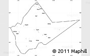 Blank Simple Map of Malakal, cropped outside