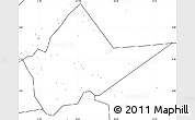 Blank Simple Map of Malakal, no labels